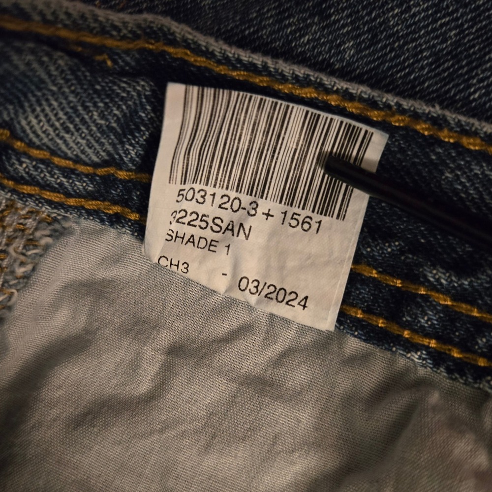 Rugged Wear Men's Denim Carpenter‎ Jeans Blue 38x34 Straight Leg Workwear - Picture 7 of 7